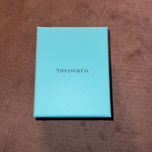 Return To Tiffany Double Heart Pendant Necklace, One Size, Enamel Blue